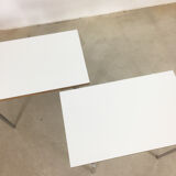 Lot of 2 modernist stackable tables by Trix & Robert Haussmann of 1957
