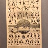 Vintage board from 1922 on boxing