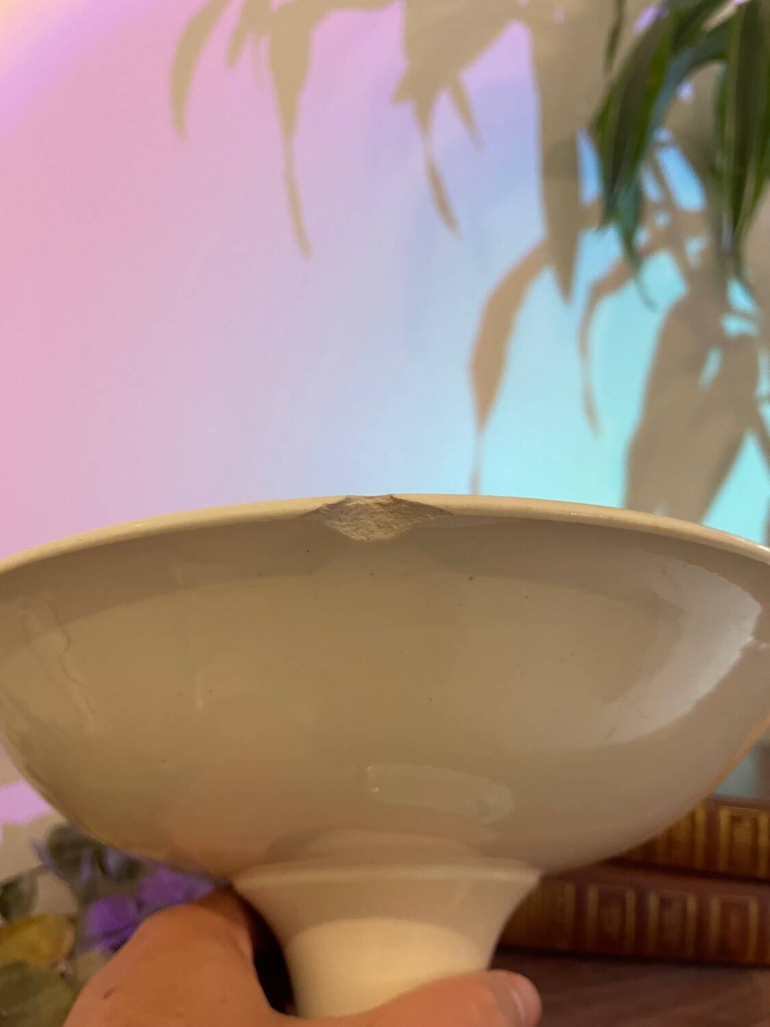 Gien porcelain compote bowl