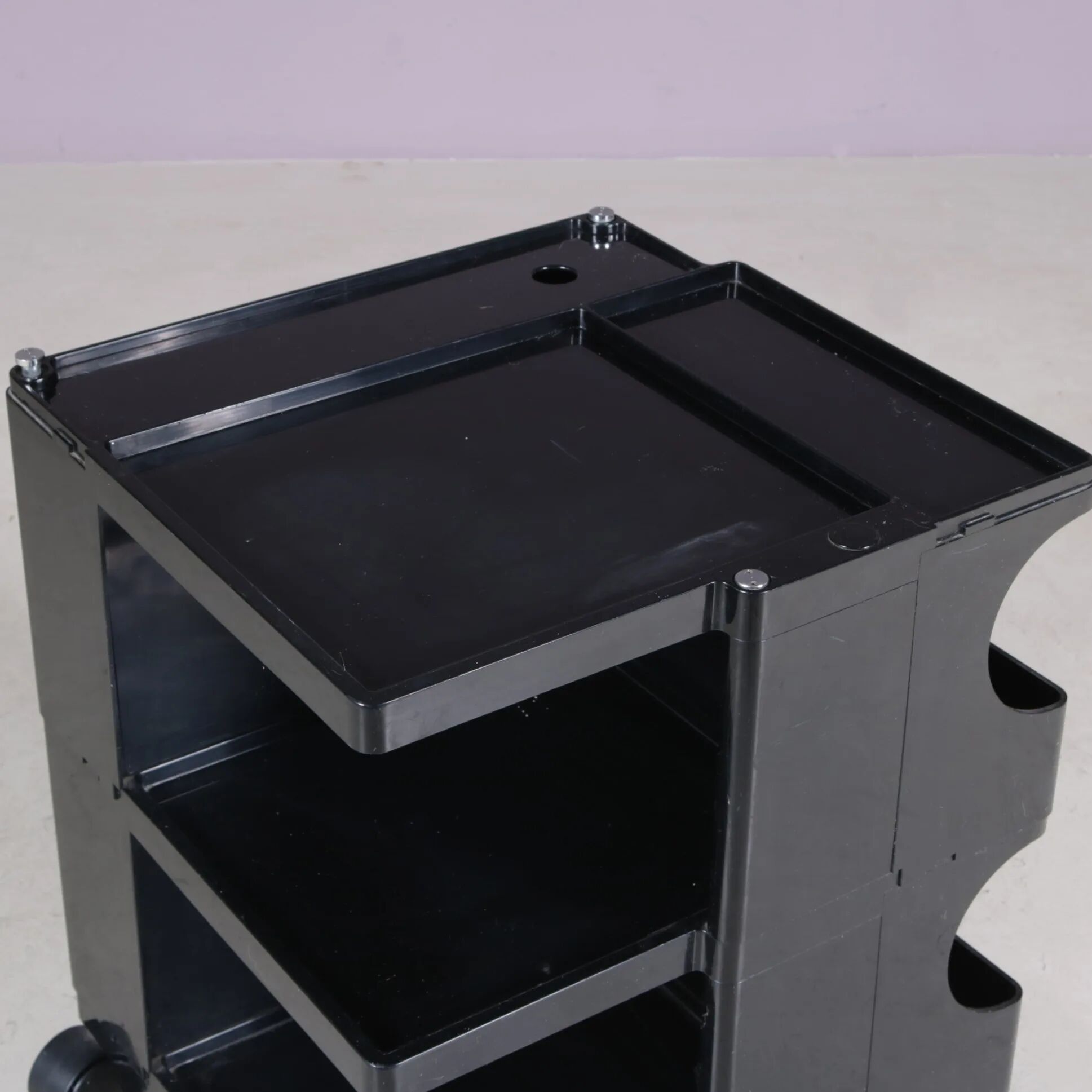 1970s low model Boby trolley Joe Colombo for Bieffeplast Italy