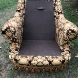 Vintage velvet armchair