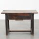 Antique Spanish side table from the late 18th century with a drawer