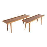 Set of 2 Scandinavian teak plant holders, Sweden, 1960