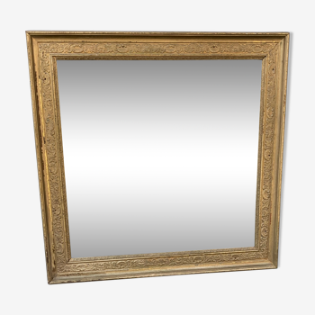 Miroir doré ancien 67x68cm