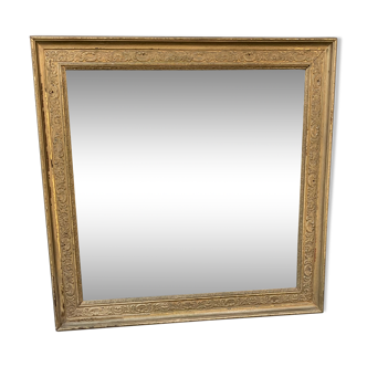 Miroir doré ancien 67x68cm