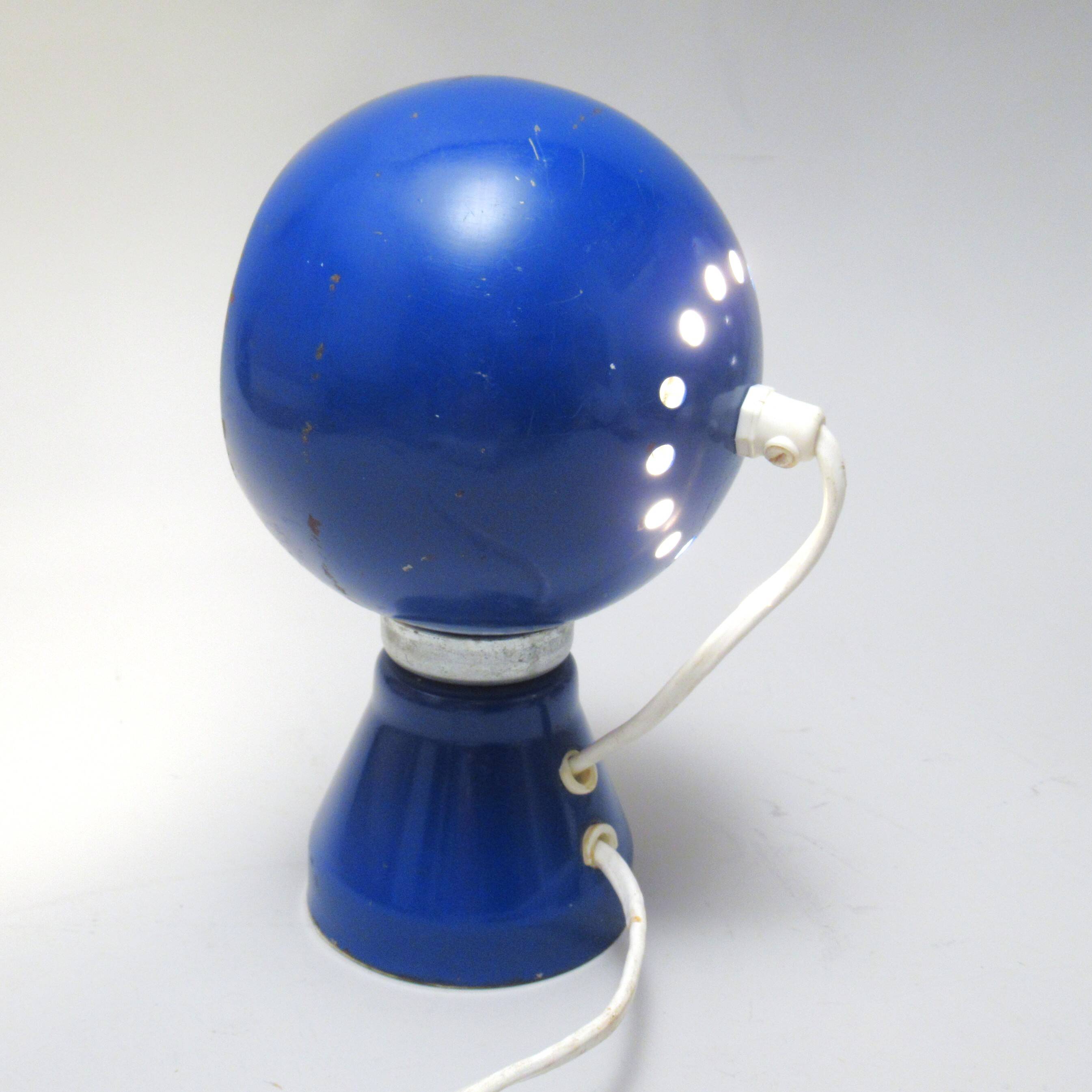 Blue ball lamp Piero de Martini Reggiani 1968