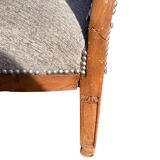 Complete living room set with chaise longue and 3 armchairs: Directoire or Empire style