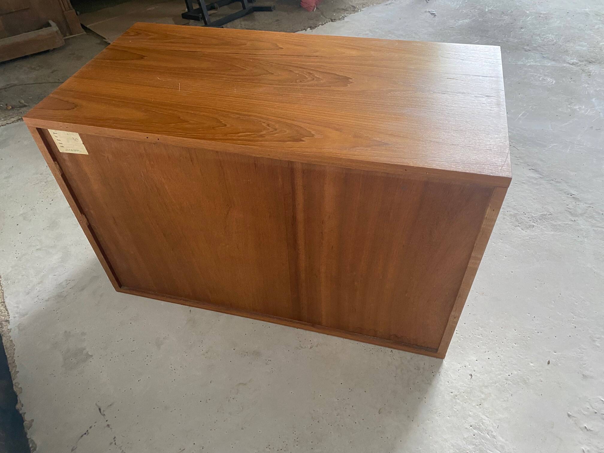 Storage unit module A (B) in Scandinavian teak from the 60s