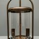 Patinated brass cage lantern, Louis XVI style, 70, France