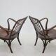 1950s Pair of Josef Frank Bentwood Armchairs no. 752 by Thon