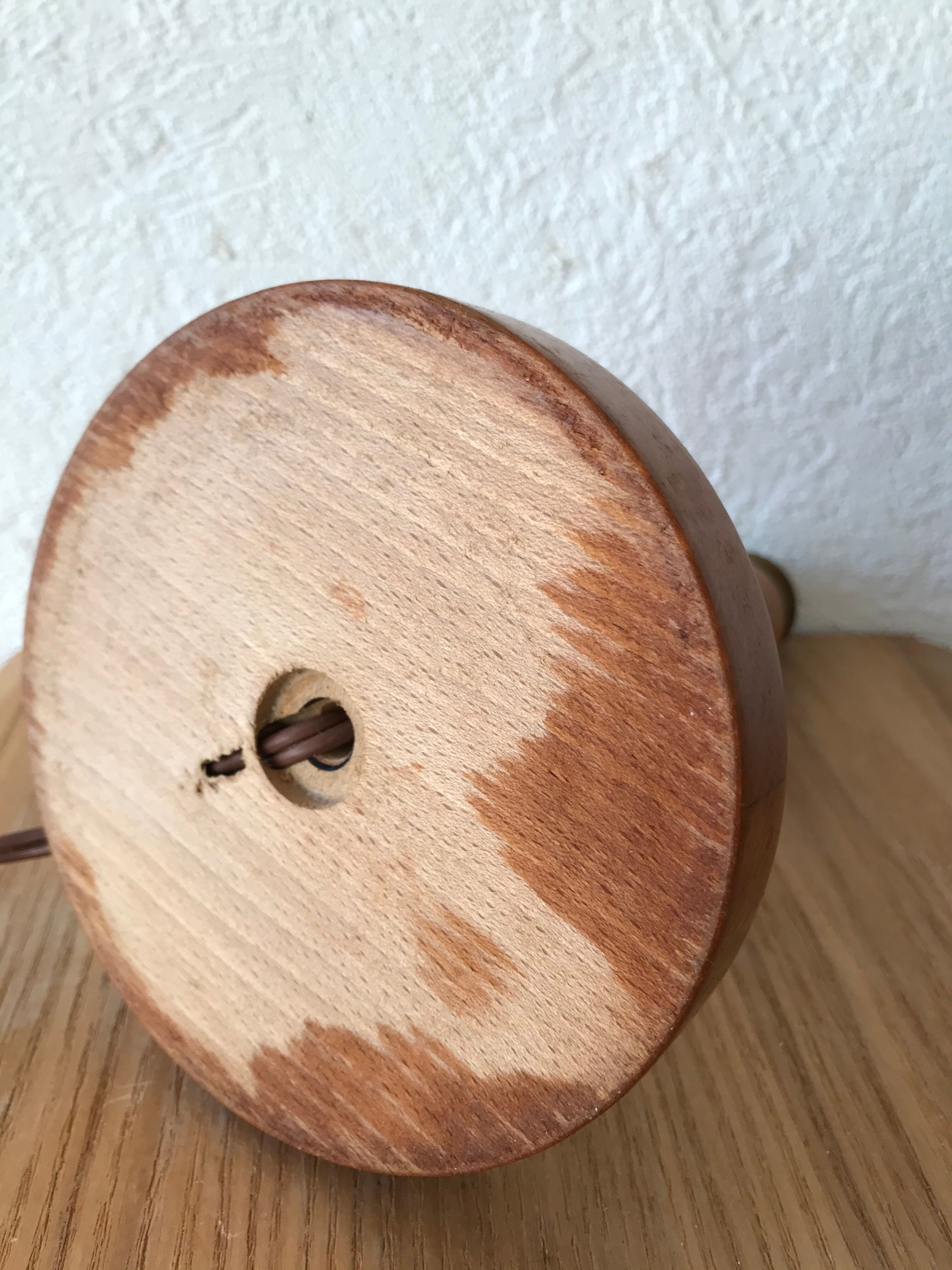 Vintage wooden lamp foot