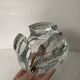 Bougeoir en cristal de verre lourd, chauffe-assiette