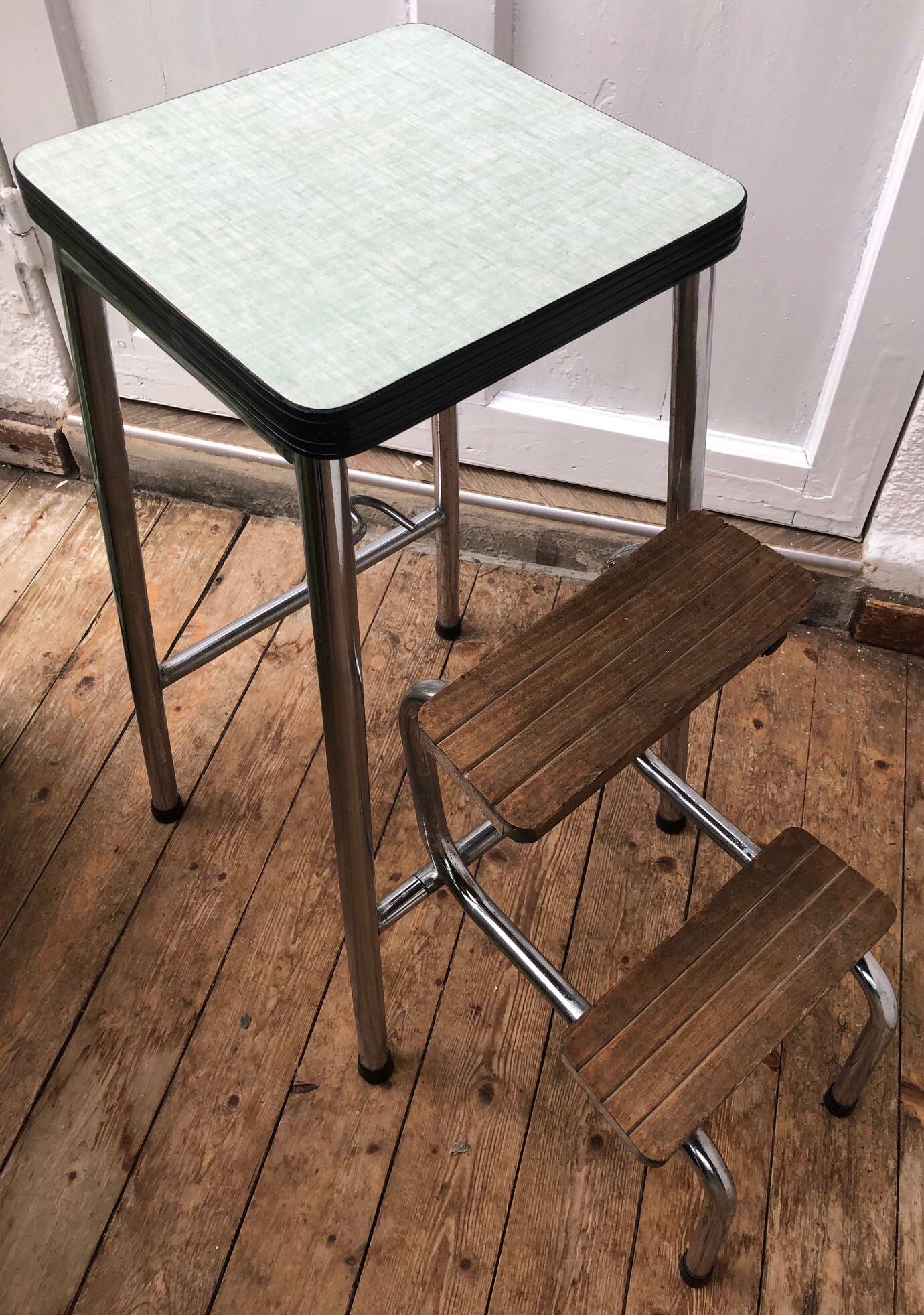 Vintage formica step stool