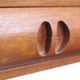 Set of vintage floating nightstands in teak with drawers *** Denmark 1970