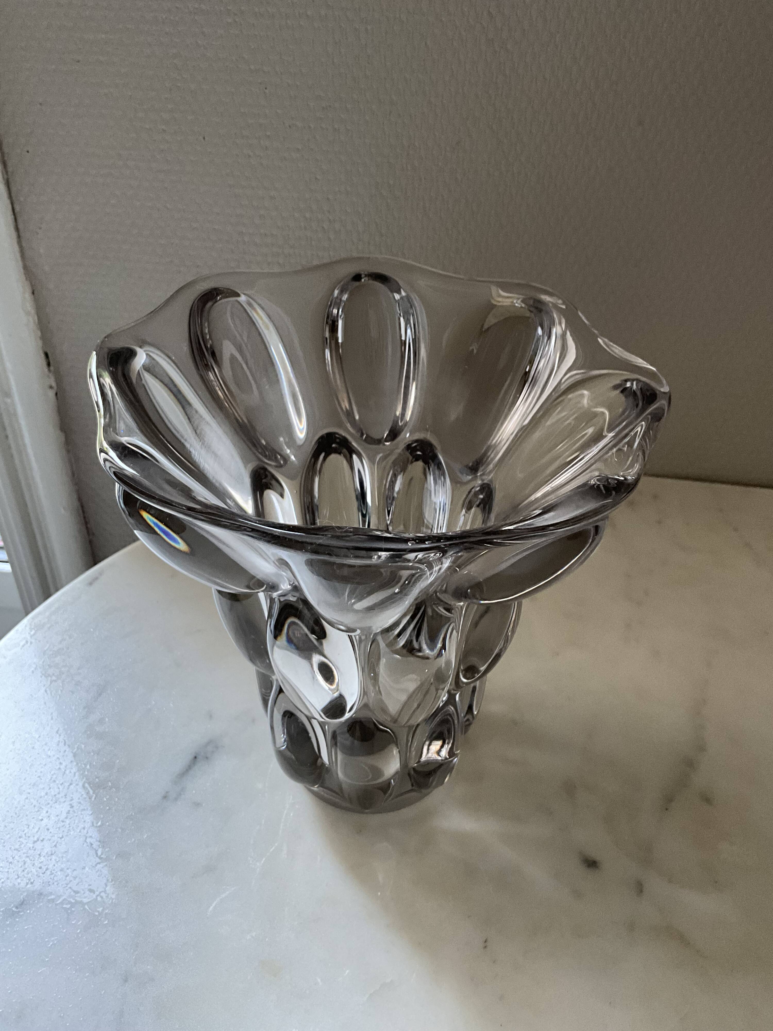 Vase en cristal français