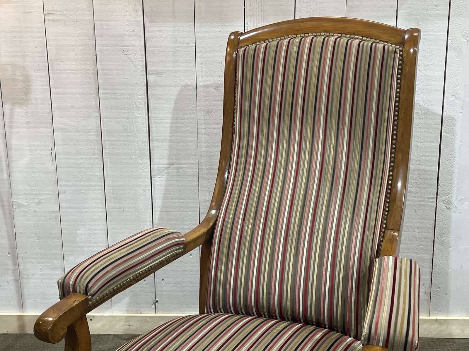Voltaire III armchair, late 19th century, in cherry wood