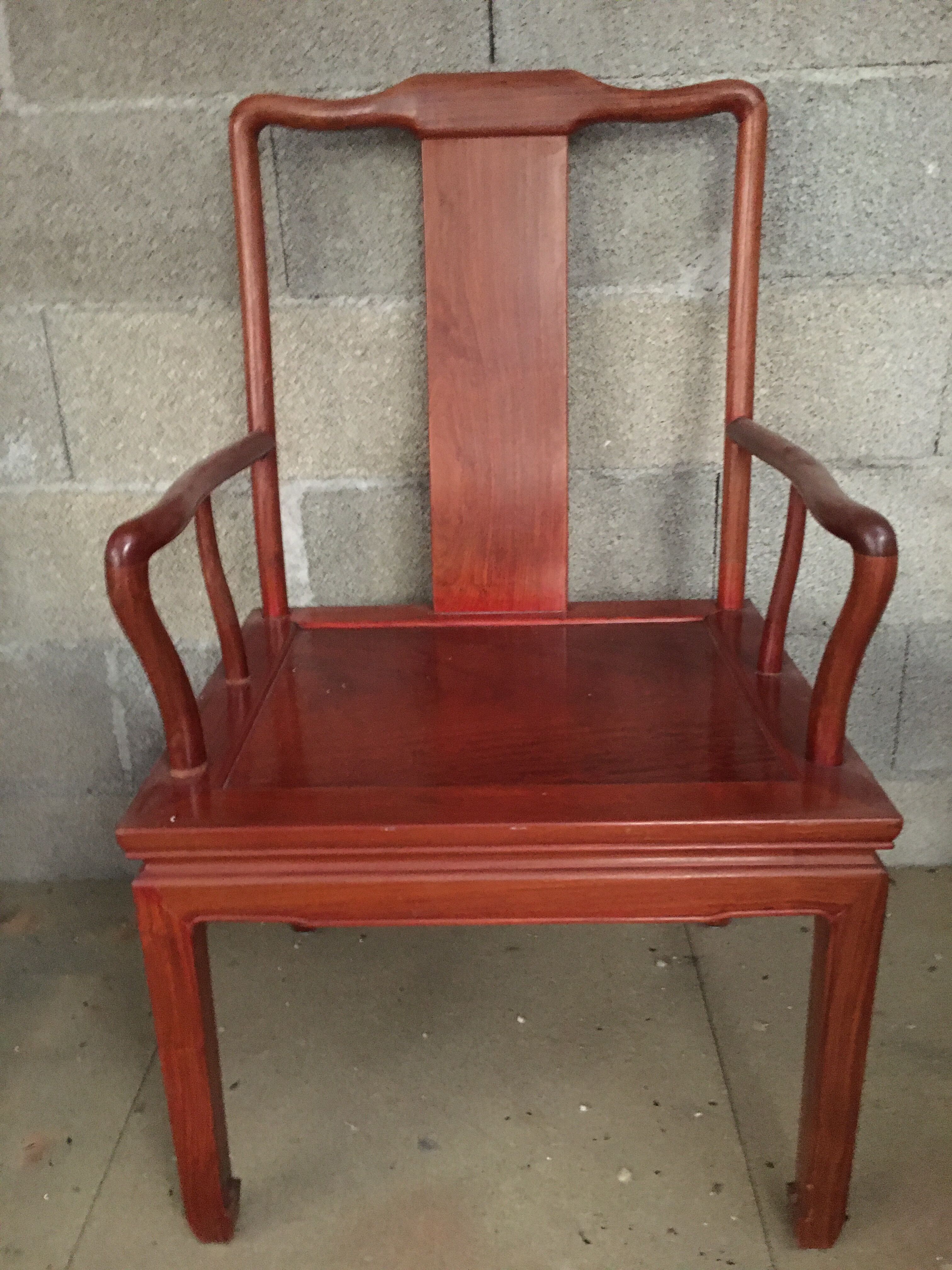 Chinese colonial armchair