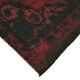 Overdyed Wool Vintage Handmade Carved Rug 169 cm x 288 cm