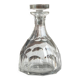 Cut glass liqueur carafe with flat sides, signed Baccarat.
