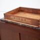 Art Deco bedside table, wood and marble deco nightstand, end of sofa, art deco
