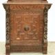 Vitrine 2 corps de style Louis XIII