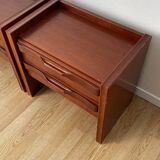 Pair of Scandinavian style bedside tables