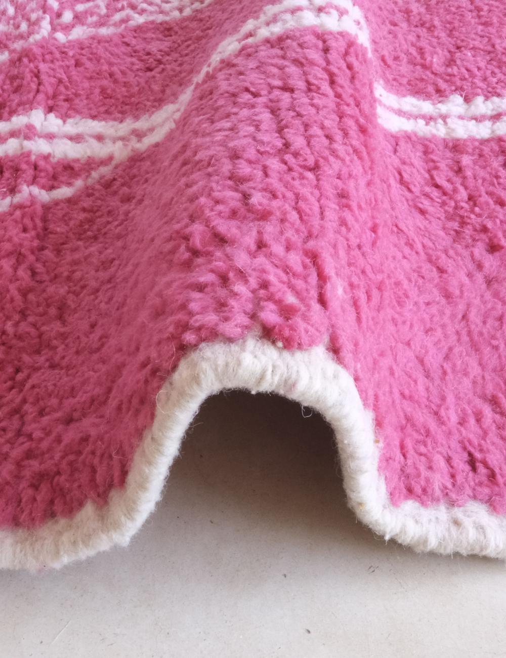 Tapis Rose Berbère - 253 x 184 cm