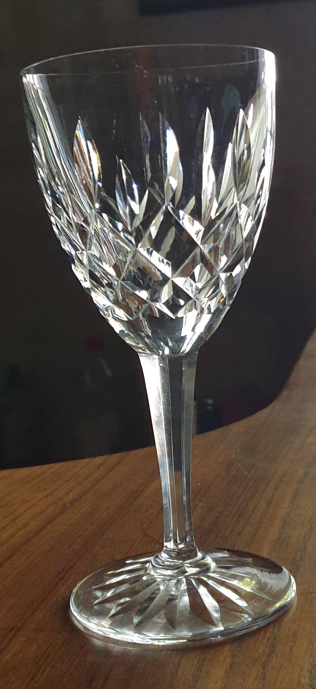 Chantilly footed glasses from the Saint-Louis Crystal Factory