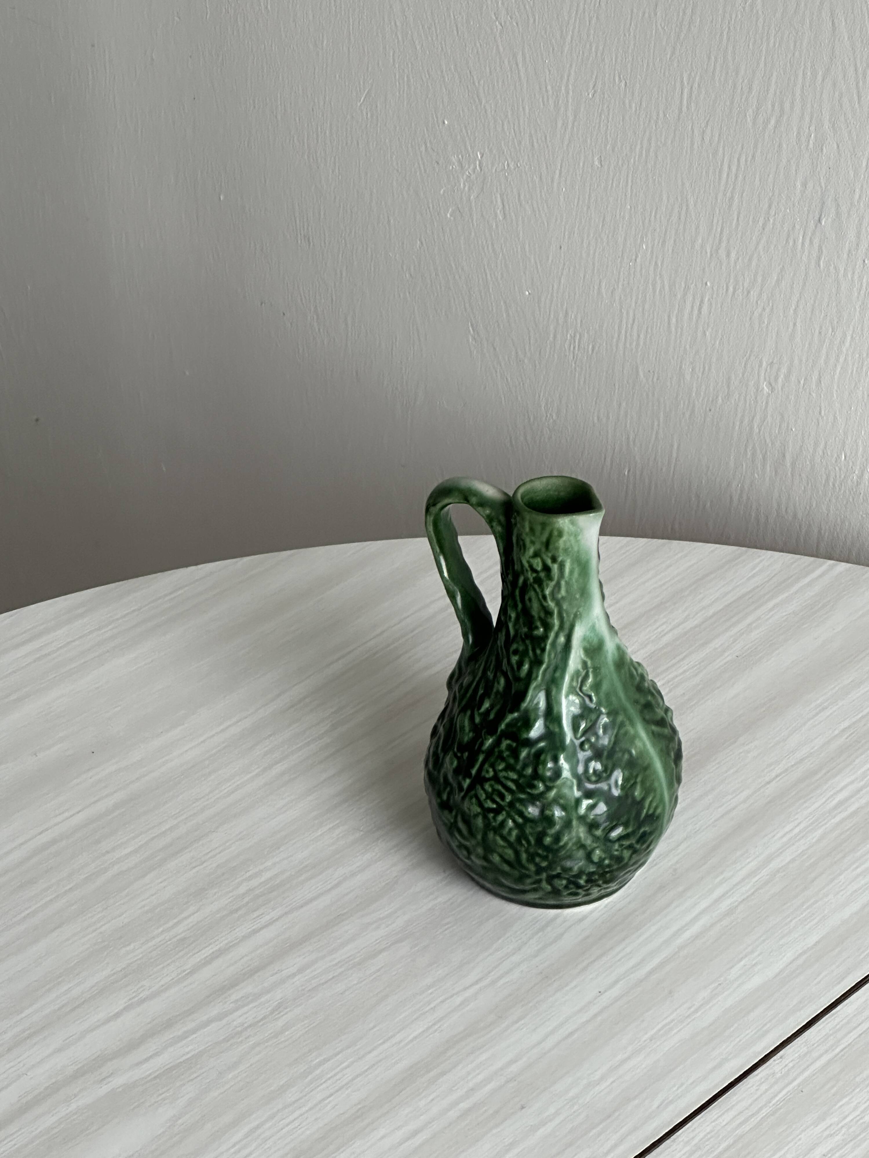 Green cabbage design ceramic oil cruet