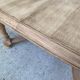 Table de ferme ronde ovale extensible rénovée en bois brut 210cm