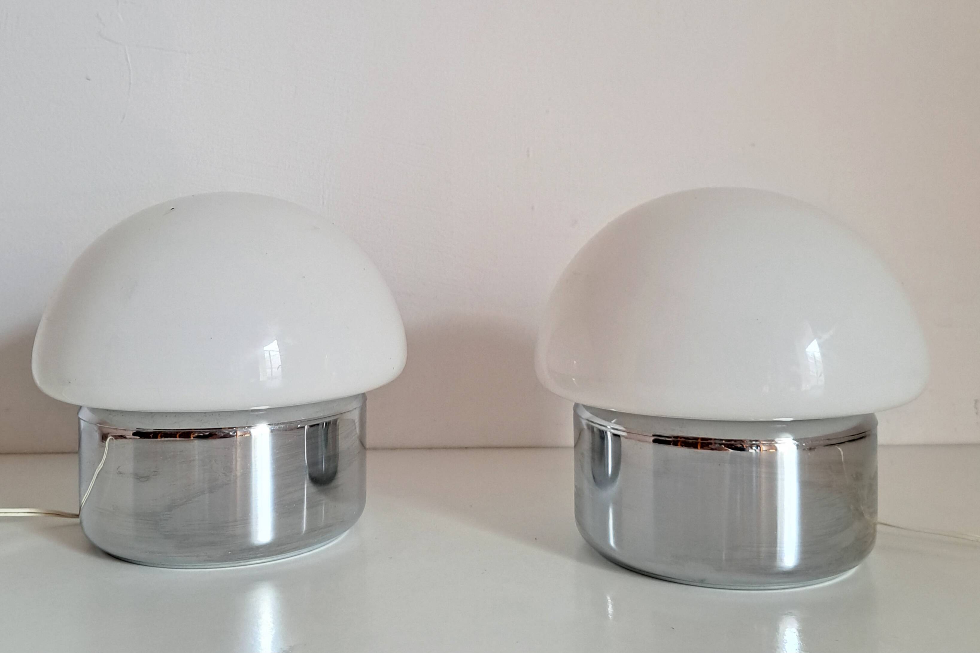 Pair of vintage bedside lamps