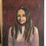 Vintage oil portrait