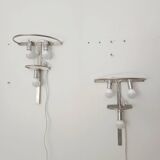 Set of Murano glass light fixtures by Venini 1970s