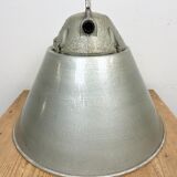 Grey Industrial Explosion Proof Lamp with Aluminium Shade from Zaos, 1970s