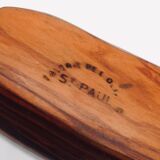 Empty pocket in olive wood