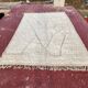 Authentic Beni Ouarain rug 300 x 200 cm in natural wool