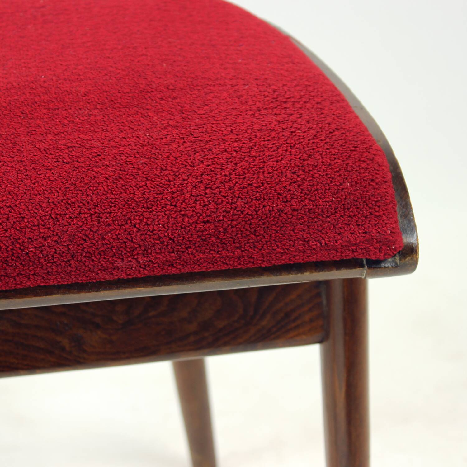 Set Of 4 Dining Chairs In Oak & Walnut, Czechoslovakia 1960s