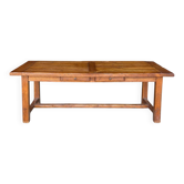 Large farmhouse table - 2 benches - 2 extensions