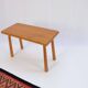 Stool/side table in 60s/70s style, oak, retro vintage
