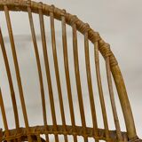 Vintage rattan chair by Dirk van Sliedregt Rohe Noordwolde 1960 from the Netherlands
