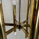 Vintage brass tubular Boulanger pendant lamp