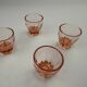 4 verres rose