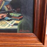 Huile sur toile signée Simon