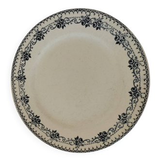 Assiette en faïence H. Boulenger & Cie Choisy-le-Roi modèle Parmentier
