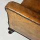 Sheepskin leather classic sofa bench