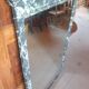 Large mirror - trumeau with a wooden frame imitating marble - 20th century