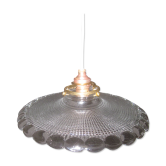 Glass hanging lamp of the 50s