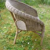 Child chair basket in rattan