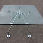 1970s Norman Foster Nomos glass table for Tecno Italy