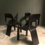 Set of 4 chairs by Gigi Sabadin 1970's